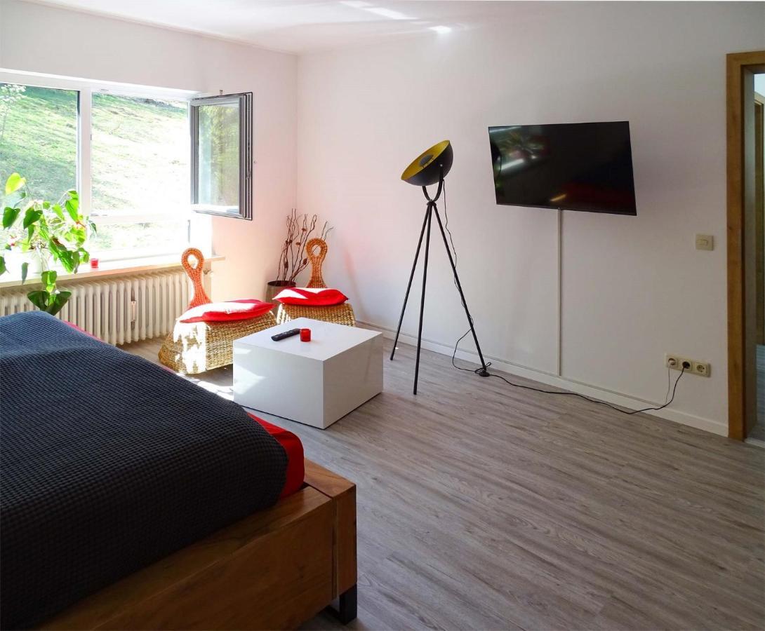 Ferienwohnung Beim Burgberg บาด อับบาค ภายนอก รูปภาพ